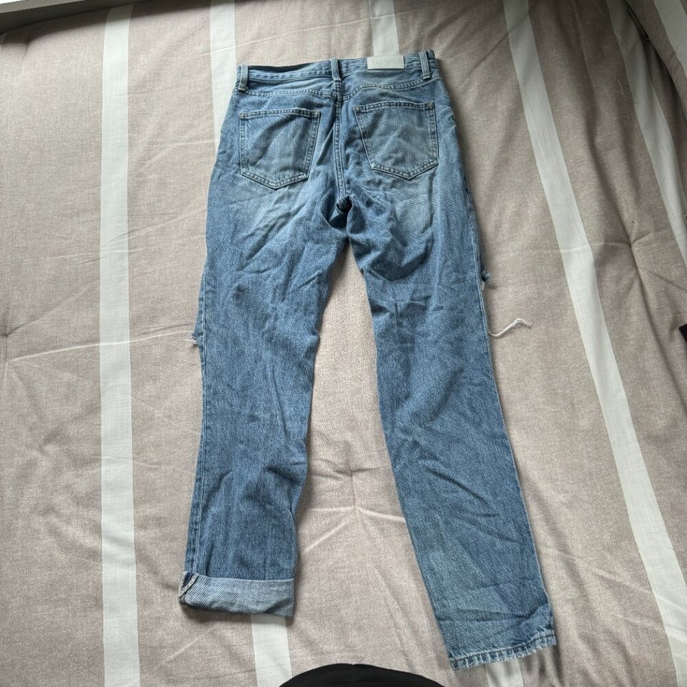 Like New Pistola Medium Denim Distressed Jeans Sz 25 - Picture 4 of 6